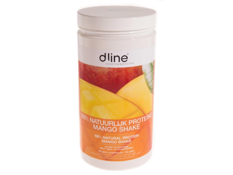 Mango proteïne shake voorzien